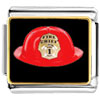 Fire Chief Helmet Photo Italian  Charm 