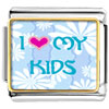 I Heart My Kids Photo Italian Charm