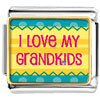 I Love My Grandkids Photo Italian Charm