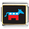 Democrat Donkey On Black Photo Italian Charm