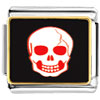 Halloween Skull Bone Photo Italian Charm