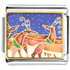 Christmas Reindeer In Snowfall Photo Italian Charm
