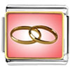 Wedding Rings Pink And Golden Photo Italian Charm