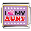 I Heart My Aunt Photo Italian Charm