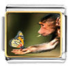  Butterfly  Monkey Photo Italian Charm