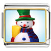 Plastic  Snowman  Photo Italian Charm