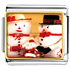 Mr &amp; Mrs Snowman Photo Italian Charm