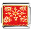 Embroidered Red Cloth Photo Italian Charm