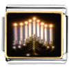 Lit Menorah Photo Italian Charm