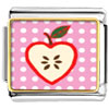 Sliced Heart Apple Photo Italian Charm