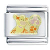 Tigger With Flowers Licensed Italian Charm