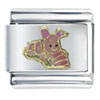 Piglet With Flowers Licensed Italian Charm