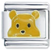 Gold Half Winnie The Pooh Licensed Italian Charm