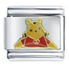 Gold Vampire Pooh Licensed Italian Charm