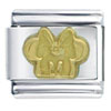 Gold Face Minnie Licensed Italian Charm