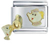 Gold Pots And Chip Licensed Italian Charm