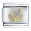 Gold Dwarf Dopey Licensed Italian Charm