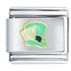 Gold Mad Hatter Hat Licensed Italian Charm