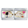 101 Dalmatians Double Link Licensed Italian Charm