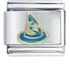 Gold Sorceror Hat Licensed Italian Charm