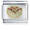 Gold Cheshire Cat Licensed Italian Charm