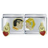 Gold Cinderella Kiss Licensed Italian Charm