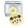 Gold Christmas Minnie Licensed Italian Charm