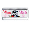 Mickey And Minnie Mouse Superlink Licensed Italian Charm