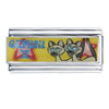 Gemini Siamese Cats Licensed Italian Charm