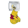 Winnie The Pooh Stretching Licensed Italian Charm
