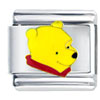Winnie The Pooh Head Shot Licensed Italian Charm