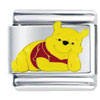 Winnie The Pooh Lounging Licensed Italian Charm