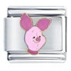 Piglet Head Shot Licensed Italian Charm