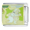 Alice In Wonderland White Rabbit Licensed Italian Charm