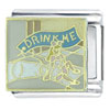 Alice In Wonderland Drink Me Licensed Italian Charm