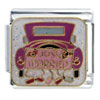 Gold Plated Just Married X2 Italian Charm