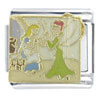 Cinderella The  Fairy  Godmother X2 Italian Charm