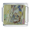 Hansel &amp; Gretel Eating The Gingerbread House White X2 Italian Charm