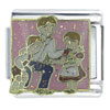Hansel &amp; Gretel Back  Home  Pink X2 Italian Charm