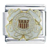 United States Coast Guard White X2 Italian Charm