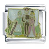 Jack &amp; The Beanstalk Living Happily Ever After Green X2 Italian Charm