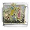 Bible Story Loaves And Fish Pink X2 Italian Charm