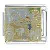 Bible Story David And Goliath Blue X2 Italian Charm