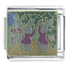 Peter Rabbit Picking Blackberries X2 Italian Charm