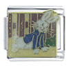 Peter Rabbit Under The Fence X2 Italian Charm