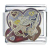 Cupid Heart Charm X2 Italian Charm