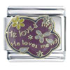 He Love Me He Loves Me Not X2 Italian Charm