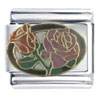 Red And Pink Roses X2 Italian Charm