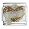 Heart Mom X2 Italian Charm