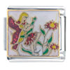 Red  Fairy  And Flowers X2 Italian Charm